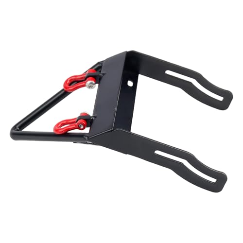 Metal Front Bumper with Winch Mount Shackles for 1/10 Axial SCX10 RC Crawler Upgrade