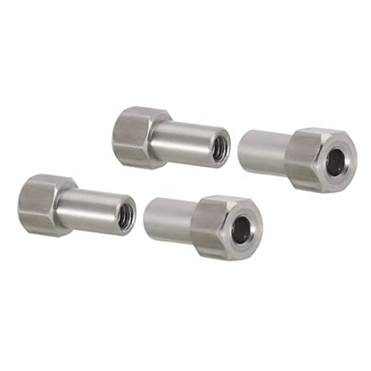 INJORA 2/3/5mm M2 Stainless Steel Long Wheel Nuts for 1/24 Axial SCX24
