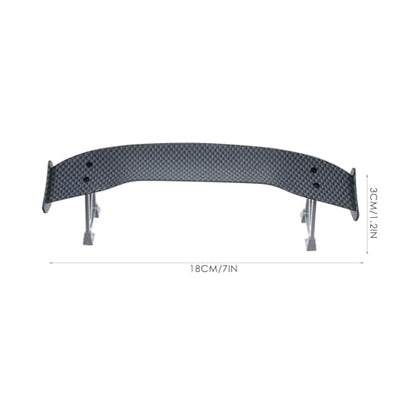 ERINGOGO 1/10 Mini Drift Car Tail Wing Carbon Fiber Rear Spoiler Vehicle Model Tail Wing Universal Rc Car Modification Accessory for Racing