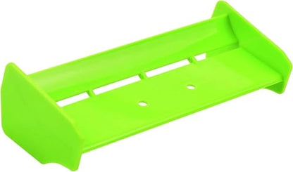 2 Pack 1/10 RC Plastic Rear Spoiler Compatible with 1:10 Scale RC Off-Road Short Course Truck Buggy Racing Rear Wing Tail (Black/Green) - color: Black/Green