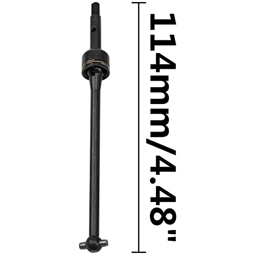 2Pairs Vgoohobby Steel Front Rear Drive Shaft CVD Driveshaft Compatible with 1/10 Traxxas Slash Rustler Stampede Hoss VXL 4X4 2WD RC Car