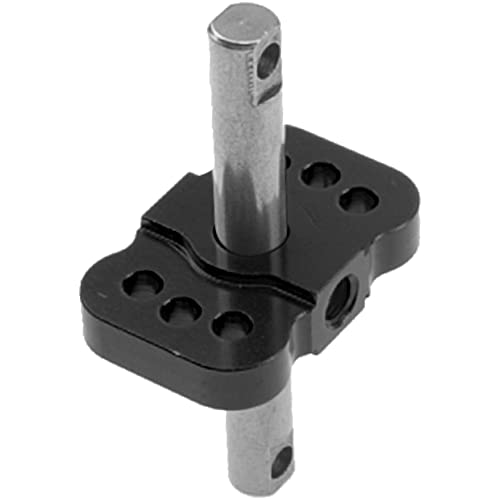 Aluminum RC Differential Locker Spool 2WD Diff Locker Mounts Upgrades Part Compatible with 1/10 Traxxas Slash 2WD Rustler Stampede 2WD Bandit 2WD 1/10 RC Car (Black) - color: Black