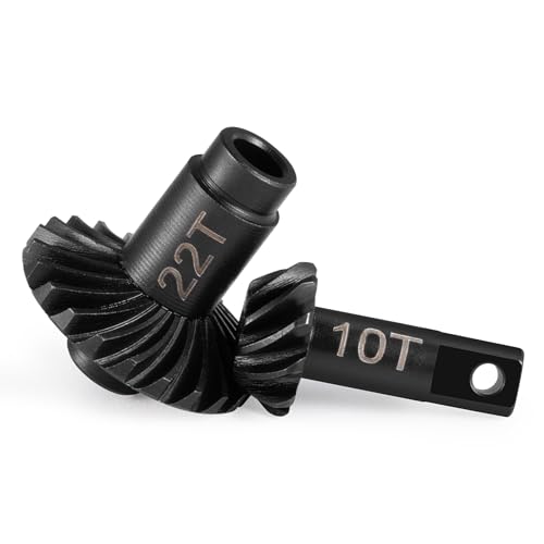 2 Sets 10-22T&12-24T Diff Gears for Tra-xxas TRX4M Bronco Defender | K10 F150 1/18 RC Crawlers Upgrades Parts Overdrive Helical Differential Gear Set - style: 12-24T&10-22T
