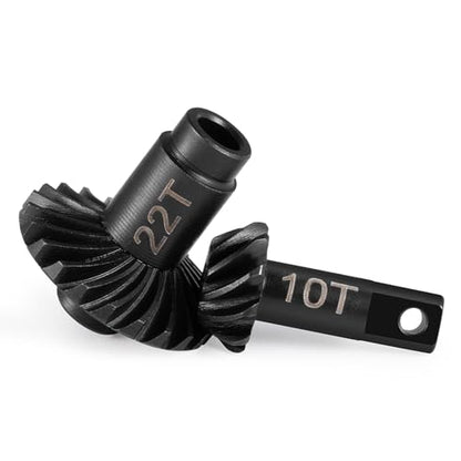2 Sets 10-22T&12-24T Diff Gears for Tra-xxas TRX4M Bronco Defender | K10 F150 1/18 RC Crawlers Upgrades Parts Overdrive Helical Differential Gear Set - style: 12-24T&10-22T