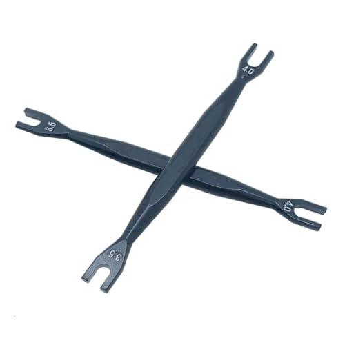 Rc Repair Tools for Universal Parts RC Car 4mm 3.5mm Aluminum Turnbuckle Turner Wrench 4.1mm Head Cover for Rc Car 7075 Material(2PCS Black) - size: 2PCS black