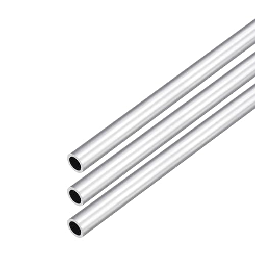 DMiotech 3Pack (9mm OD x 7mm ID) 6063 Aluminum Round Tube 300mm Length Industry Metal Tubing for Machinery Frame Construction DIY Projects - size: 9mm x 7mm x 300mm