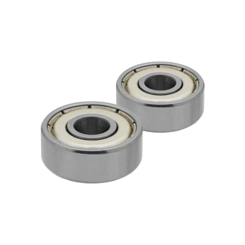 [2-Pack] R4A-ZZ - Miniature Deep Groove Radial Ball Bearing 1/4 in x 3/4 in x 0.2812 in (ID x OD x Width) | 6.35 mm x 19.050 mm x 7.142 mm (ID x OD x Width) - with Double Metal Shield