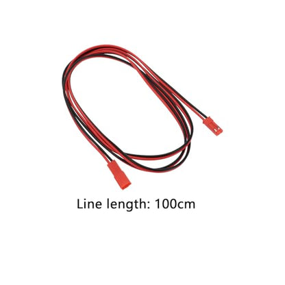 4Pcs JST Plug Connector Cable 2Pin Male to Female Extension Cable Compatible with RC Model Car Retrofitting Radio Control 22AWG 100cm