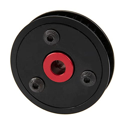 ShareGoo RC Car 3.2mm Belt Drive Transmission Gear System Upgrade Part Compatible with Axial SCX10 SCX10-II 90046 1/10 RC Crawler Car (Black) - color: Black