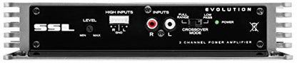 Sound Storm Laboratories EV2.200 2 Channel Car Audio Amplifier - 200 High Output, 2-8 Ohm Stable, High/Low Level Inputs, Hook Up to Subwoofer for Bass