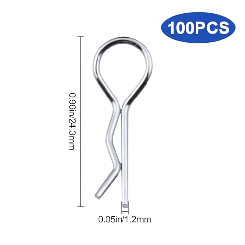 100PCS Universal RC Body Clips Pins for All 1/8 1/10 1/12 Scale Redcat HPI Himoto HSP Exceed RC Car Crawler Truck Buggy Shell Replacement Parts