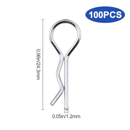 100PCS Universal RC Body Clips Pins for All 1/8 1/10 1/12 Scale Redcat HPI Himoto HSP Exceed RC Car Crawler Truck Buggy Shell Replacement Parts