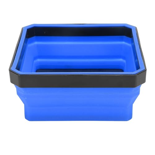 Semme Portable Magnetic Parts Tool Tray Silicone for Screws Bolts Nuts Washers and Collapsible in Red (Blue) - color: Blue
