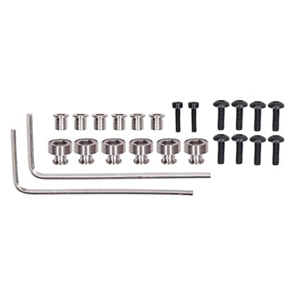 plplaaoo RC Front Steering Set Aluminum Alloy Rear Axle Base for ECX Barrage 1 24 RGT 1 24 FTX 1 24 Climbing Car Lightweight and Strong Replacement Parts (Silver) - color: Silver