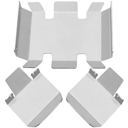 Stainless Steel RC Skid Plate RC Chassis Armor Axle Armor Protector Guard Compatible with MST CFX/CMX 1/10 RC Crawler Car