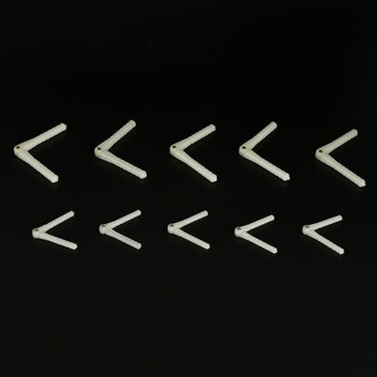10PCS RC Airplane Plastic Pin Hinge for RC Plane Helicopter Aircraft DIY Model Plane Fix Wing Parts (2.5x43mm/4.5x67mm) - style: 2.5x43mm/4.5x67mm