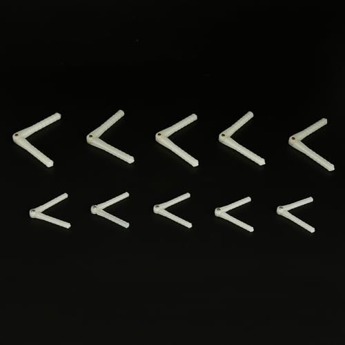 10PCS RC Airplane Plastic Pin Hinge for RC Plane Helicopter Aircraft DIY Model Plane Fix Wing Parts (2.5x43mm/4.5x67mm) - style: 2.5x43mm/4.5x67mm