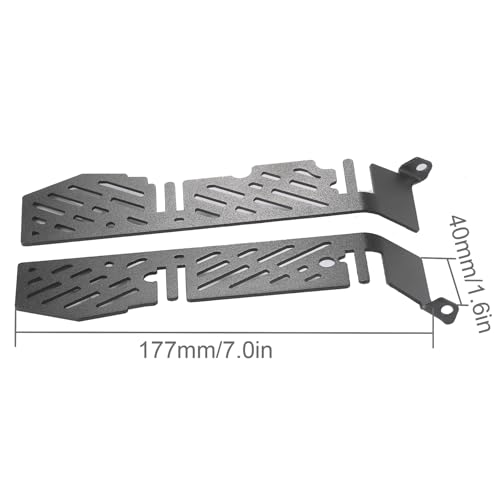 TRX4 TRX6 Chassis Armor Upgrade Set 7Pcs - Metal Chassis Armor, Axle Protector, Skid Plate & Electronics Box Armor for 1/10 RC Crawler TRX4 TRX6 82046-4 92076-4 K5 Upgrade
