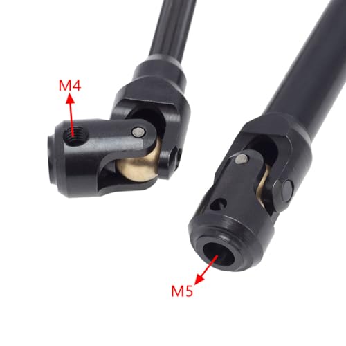 Universal Drive Shaft Transmission Shaft Metal Drive Shaft CVD Axle Set Lightweight Metal CNC Machined Suitable for RC Model Car Truck, 112-163mm - color: 112-163mm