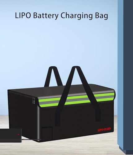 Lipo Battery Safe Bag Large Capatity Fireproof Bag for Ebike Lipo Battery Other Batteries Storage Charging Transport Home Office Travel Safe Storage Pouch - size: 500*350*300mm