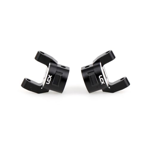 LCX Racing 1/10 RC Crawler Car CNC Aluminum Front Axle Steering Knuckle C Hub Carrier Set L/R for Axial SCX10 PRO, Upgrades Parts Accessories