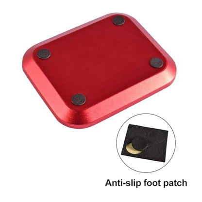 RC Car Parts 9IMOD RC Aluminium Alloy Magnetic Screw Tray Plate Storage for Airplane Car Boat Crawler for Model Repair Tool(Red) - color: Red