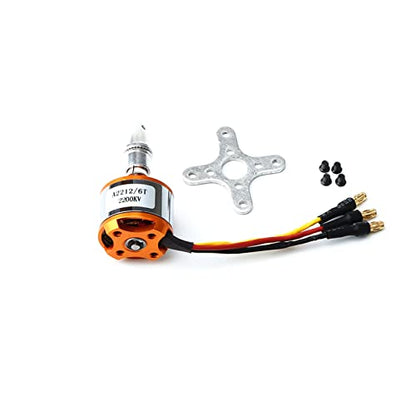 GoolRC 2212 2200KV Brushless Motor 30A ESC with T Plug 3.5mm Banana Connectors for RC Plane Helicopter Electronic Speed Controller - size: 2200kv with esc