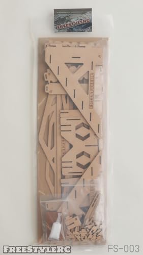FreeStyleRC FS-003,Beams＆Stairs Obstacle,1/18 1/24 RC Crawler,Wooden kit that Requires Assembly