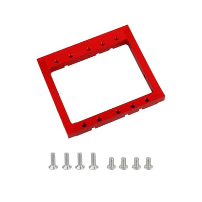 LCG Winch Dual Servo Mounts Bracket for 1/10 RC Rigs Crawler Capra SCX10 II Axle Comp TGH Rails LCG Chassis Kit Upgrade Part (red) - color: Red