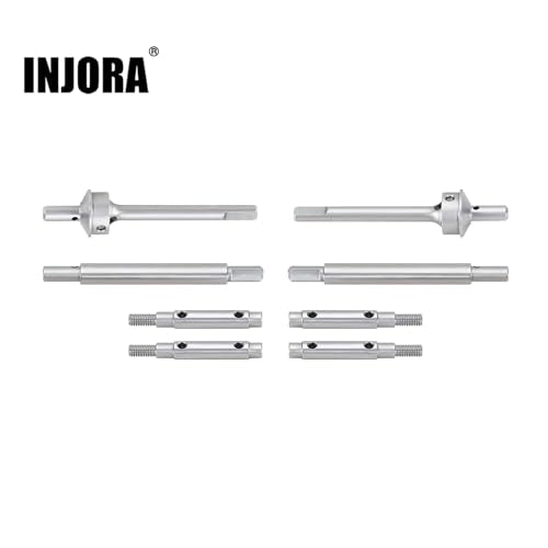 INJORA Stainless Steel Rear Portal Axle Shafts for 1/18 RC Crawler Redcat Ascent-18 Upgrade - size: Rear