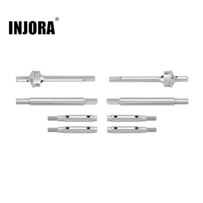 INJORA Stainless Steel Rear Portal Axle Shafts for 1/18 RC Crawler Redcat Ascent-18 Upgrade - size: Rear