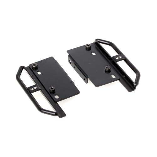 LCX Racing 1/24th RC Crawler Car Metal Rail Steel Side Step Running Board Rock Slider for Axial SCX24 Deadbolt AXI90081 C10 AXI00001 AXI00002, Upgrades Parts Accessories