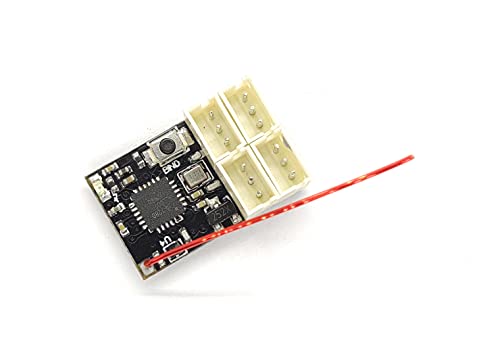 2.4GHz AFHDS3 Micro 4CH Receiver, 19x12mm Compact, Failsafe, Wide 3.5-12V, Compatible with NB4 DM Racing RC Car Parts