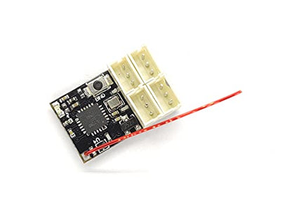 2.4GHz AFHDS3 Micro 4CH Receiver, 19x12mm Compact, Failsafe, Wide 3.5-12V, Compatible with NB4 DM Racing RC Car Parts