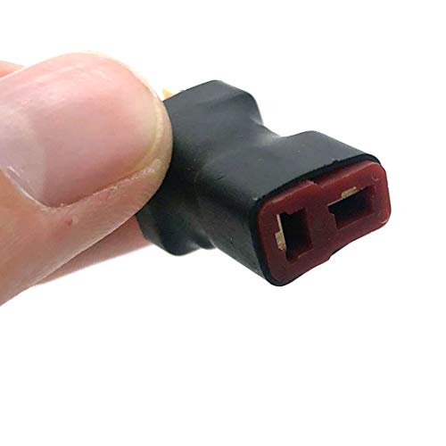 4Pcs No Wire RC T Series Connector 1 Female to 2 Male T Plug | In Series Power Connector Adapter, For RC Quadcopter Multirotor - style: T Series Connector