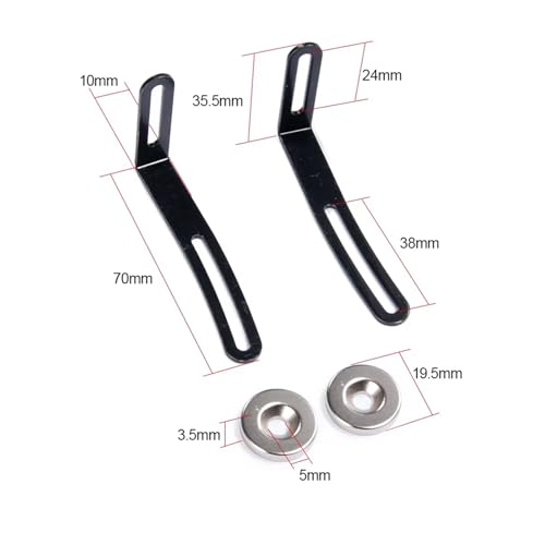 RC Crawlers Components For Axial For SCX10 1/10 RC Crawler Car Model Upgrade Parts Car Shell Column Body Mount L-Bracket With Magnet Modification Car Accessories 2Pcs