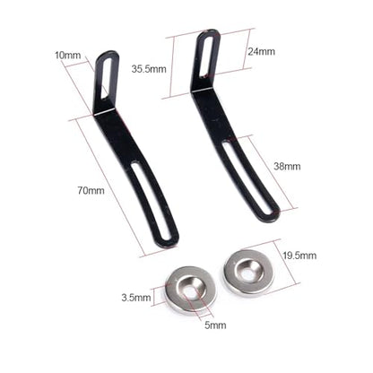RC Crawlers Components For Axial For SCX10 1/10 RC Crawler Car Model Upgrade Parts Car Shell Column Body Mount L-Bracket With Magnet Modification Car Accessories 2Pcs