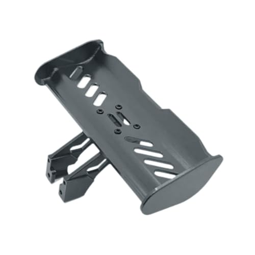 RC Tail Wing Aluminum Rear Spoiler Sturdy 1:14 1:12 Modification Tail Wing Bracket For 144001 124019 144016 4001R, Black - color: Black