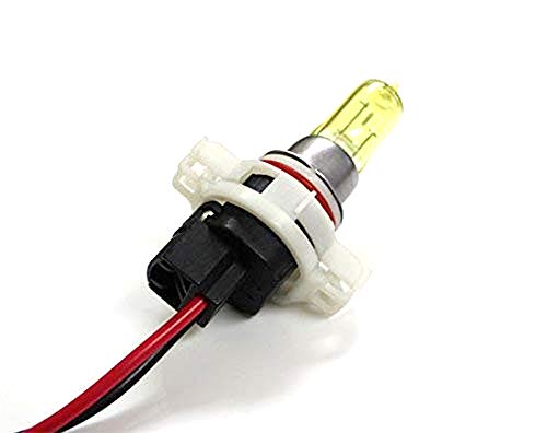 iJDMTOY 5202 2504 PS24W Bulbs Female Connector Wiring Pigtail Harnesses Compatible with Fog Lights/Daylight DRL Lights