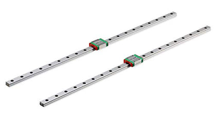 TEN-HIGH MGN7 80mm Linear Guide Rail Linear Motion Slide Rails Linear Motion Products, for 3D Printer and CNC Machine, 2pcs Rails + 2pcs MGN7C Block Bearings - size: 80mm, style: MGN7