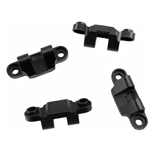Lower Shock Mount for Losi 1/18 Mini LMT 4X4 RC Monster Truck (Black) | Aluminum,Monster Truck,Suspension Mount Set,Upgrade Parts,LOS211044 Compatible,LOS01026 Compatible,CNC Machined,High Strength - color: Black