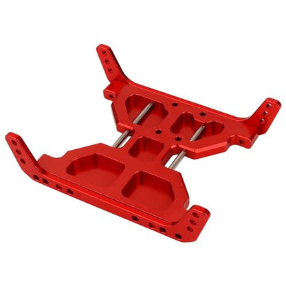 New Aluminum Chassis Skid Plate Metal Transmission Plate for 1/10 RC Crawler for Axial for Capra 1.9 UTB F9 AXI03004 Upgrade Parts(Titanium) - color: Titanium