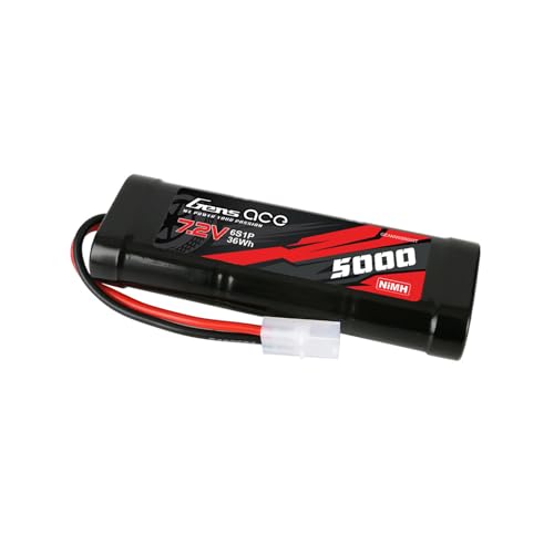 Gens ace 7.2V 5000mAh 6-Cell NiMH Battery with Tamiya Plug(4Pcs)