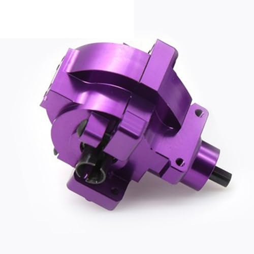 RC Drive Diff Gear Box for HSP 1/10 94107 94106 94123 94108 RC Front Rear Gearbox Assembly Aluminum Alloy Differential Upgrade Parts (Purple) - color: Purple