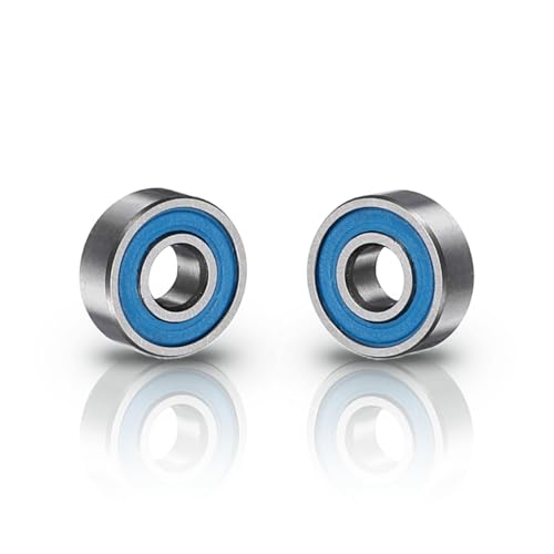 uxcell 4 Pcs MR83-2RS Deep Groove Micro Bearing, 3x8x3mm Double Rubber Sealed Chrome Steel Small Bearings (ABEC5, Z4 Low Noise) - size: MR83-2RS