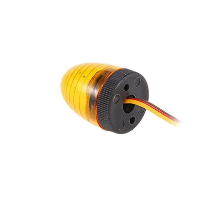 5 Modes Ultra Bright LED Lights Rotating Flashing Police Lamp for 1/8 1/10 RC Mode Crawler Truck Short Course Car CC01 D90 SCX10 4WD (10x15mm, Yellow) - color: 10x15mm, Yellow