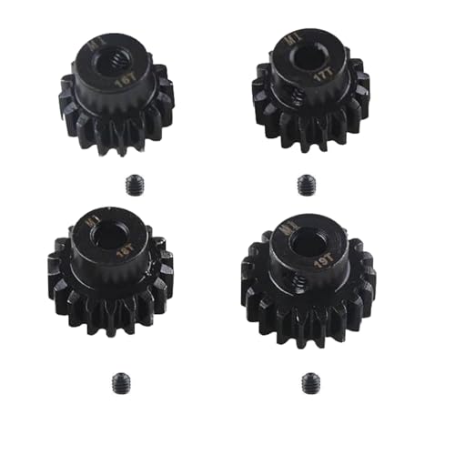 M1 Pinion Gear 5mm 16T 17T 18T 19T Mod1 for Arrma 6s Big Rock Typhon Kraton Mojave Notorious Fireteam Infraction Felony Motor Pinion Upgrade Parts