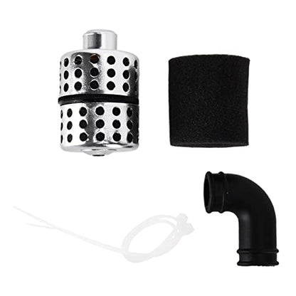 Aluminum Capped RC Air Filter for 1/8 Nitro Power Engine, Aluminum Alloy Air Filter with Water - Absorbent Sponge, Large Air Intake to Improve Speed and Engine