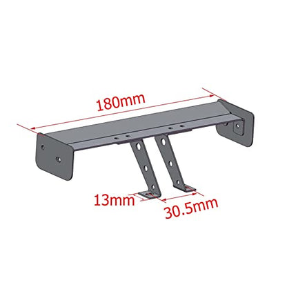 RC Metal Alloy Rear Wing Tail Spoiler for 1/10 RC On Road Racing Drift Car HSP HPI Redcat Kyosho Tamiya TT-01 TT02 (180mm) - color: 180mm