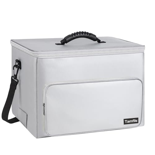 Tamfile Fireproof Lipo Battery Bag with 4200°F Heat Insulated, Large Silver | Heat Resistant, Large Capacity, Lithium Batteries Storage, RC Drone LiPo Battery Storage, Transport and Charging Protection - color: Large Silver
